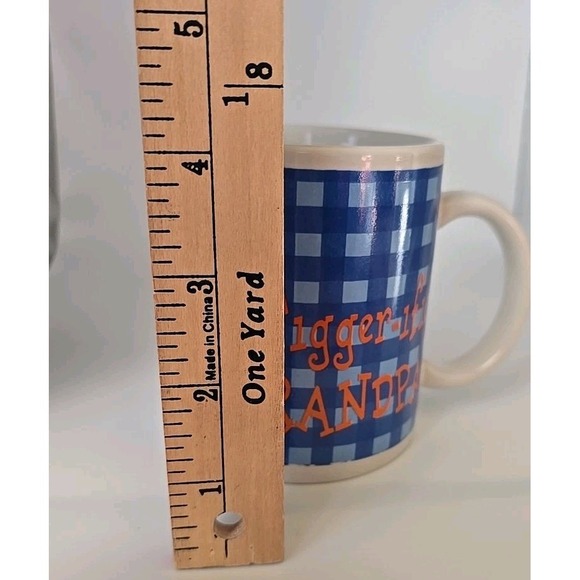 New Disney Tigger Grandpa Blue Plaid Novelty Family Coffee Cocoa Tea Mug Cup - Picture 7 of 7